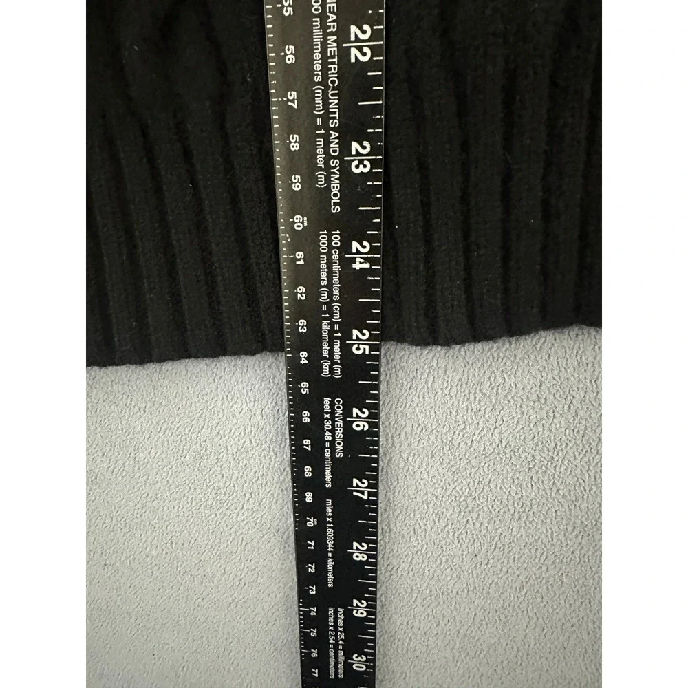 Polo Ralph Lauren‎ Cable Knit Wool Cashmere Sweater Long Sleeve Black Mens XL